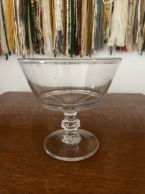 Clear Glass Pedestal Dessert Bowl - Elegant Home Dining